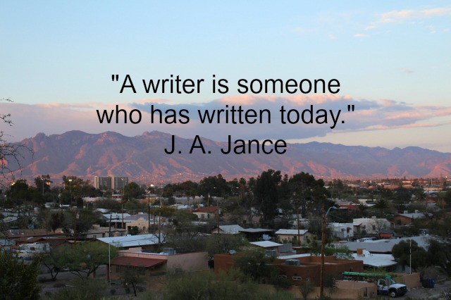 A writer writes