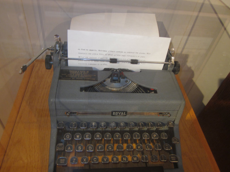 Gabrielle Roy's typewriter