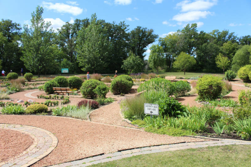 Entrance to Carol Shields Memorial Labyrinth