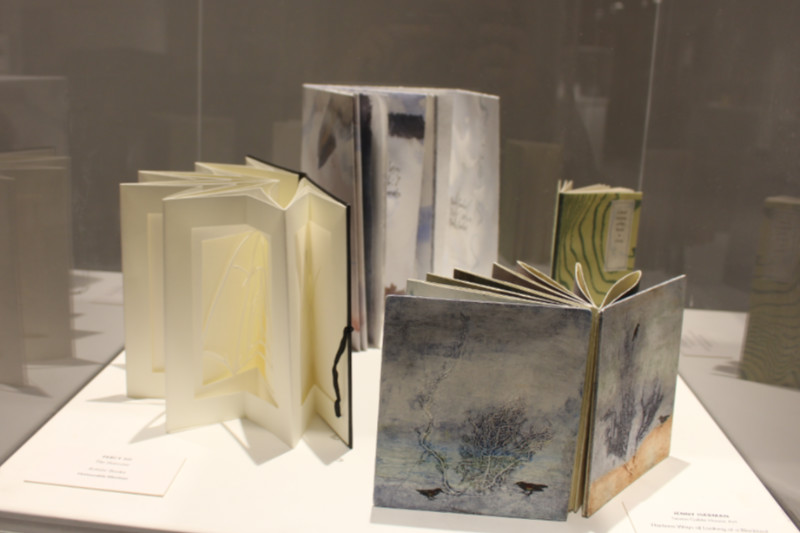 Display of four artists' books