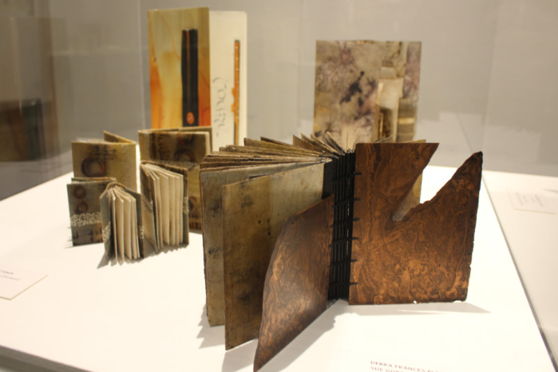 Display of four artists' books at Art of the Book